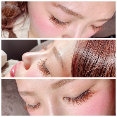 Single lash〜orange brownJcurl/0.15/9㎜.10㎜.10㎜/170本